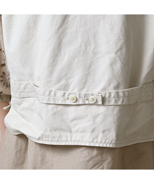 45R（フォーティファイブアール）の「高密度ダックの908ハンティングベスト（ジャケット/アウター・レディース・06-アンティークホワイト・01-XS/02-S/03-M/04-L）」の16枚目の写真