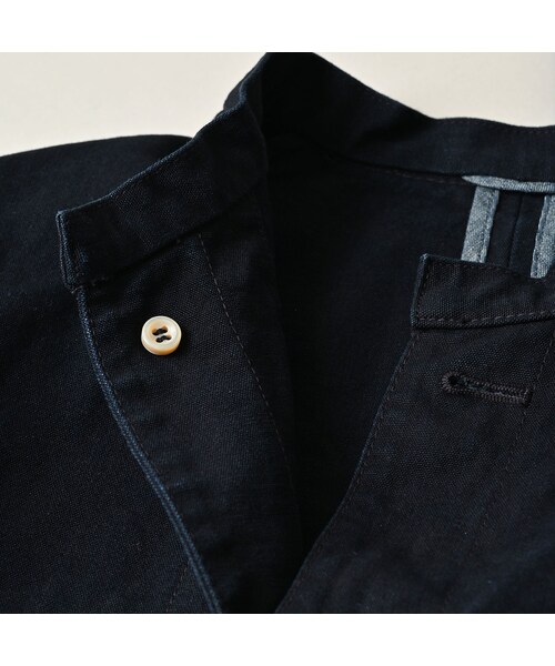 45R（フォーティファイブアール）の「高密度ダックのプティカバーオール（インディゴ）（ジャケット/アウター・レディース・73-インディゴ・02-M/03-L）」の12枚目の写真