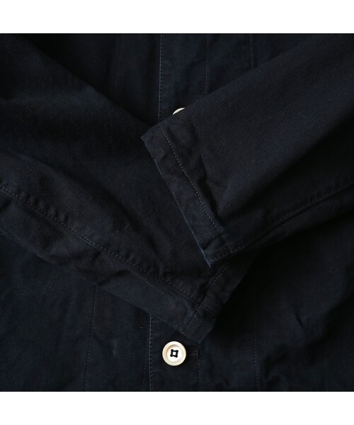 45R（フォーティファイブアール）の「高密度ダックのプティカバーオール（インディゴ）（ジャケット/アウター・レディース・73-インディゴ・02-M/03-L）」の13枚目の写真