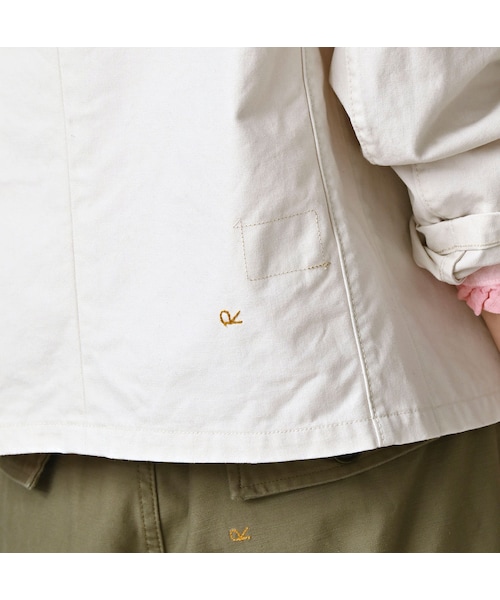 45R（フォーティファイブアール）の「高密度ダックのプティカバーオール（ジャケット/アウター・レディース・06-アンティークホワイト・02-M/03-L）」の10枚目の写真