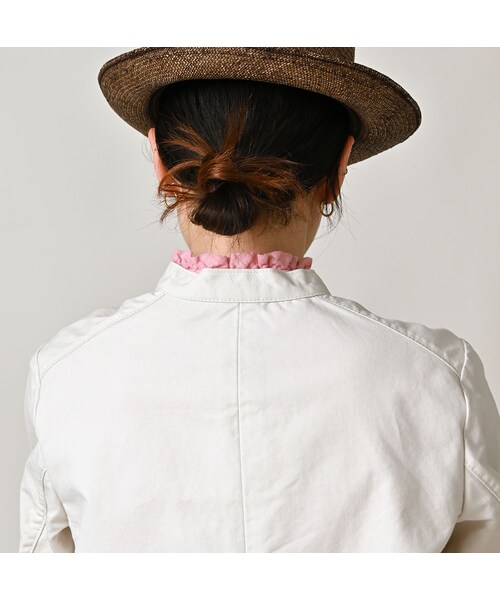 45R（フォーティファイブアール）の「高密度ダックのプティカバーオール（ジャケット/アウター・レディース・06-アンティークホワイト・02-M/03-L）」の9枚目の写真