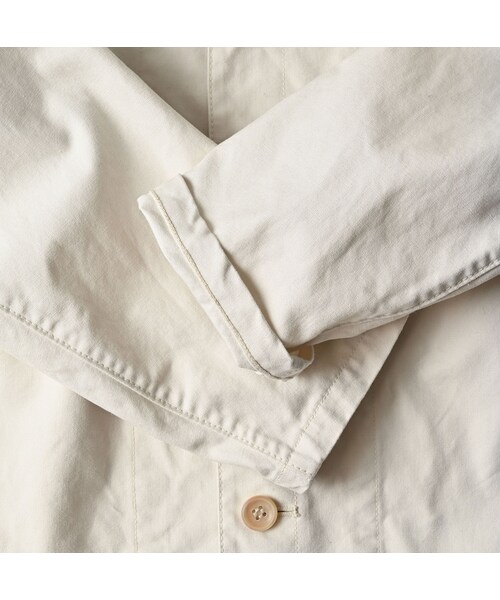 45R（フォーティファイブアール）の「高密度ダックのプティカバーオール（ジャケット/アウター・レディース・06-アンティークホワイト・02-M/03-L）」の14枚目の写真