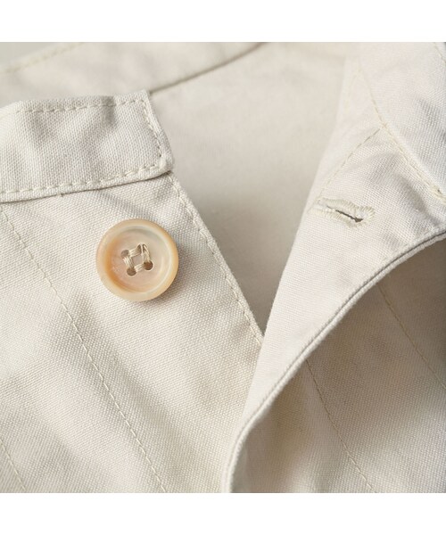 45R（フォーティファイブアール）の「高密度ダックのプティカバーオール（ジャケット/アウター・レディース・06-アンティークホワイト・02-M/03-L）」の13枚目の写真