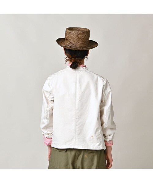 45R（フォーティファイブアール）の「高密度ダックのプティカバーオール（ジャケット/アウター・レディース・06-アンティークホワイト・02-M/03-L）」の6枚目の写真