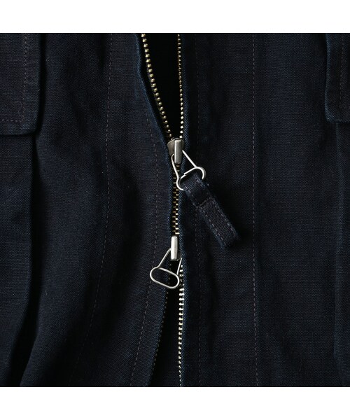 45R（フォーティファイブアール）の「高密度ダックの908デッキトップ（インディゴ）（ジャケット/アウター・レディース・73-インディゴ・02-S/03-M/04-L/05-XL）」の19枚目の写真