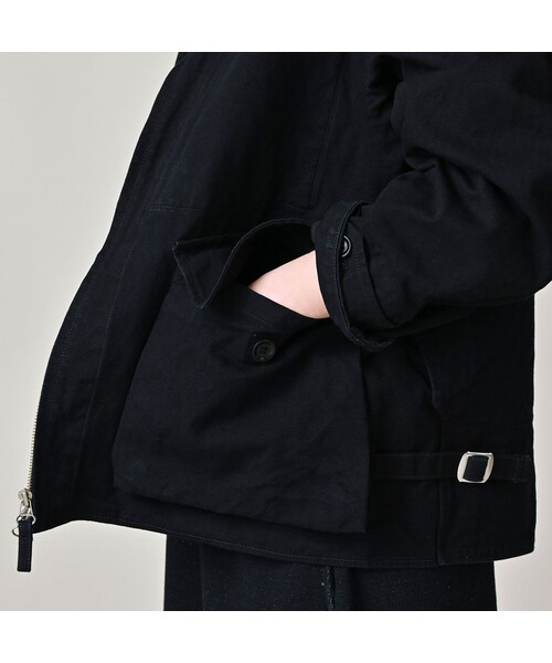 45R（フォーティファイブアール）の「高密度ダックの908デッキトップ（インディゴ）（ジャケット/アウター・レディース・73-インディゴ・02-S/03-M/04-L/05-XL）」の13枚目の写真