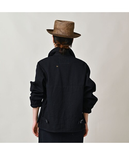 45R（フォーティファイブアール）の「高密度ダックの908デッキトップ（インディゴ）（ジャケット/アウター・レディース・73-インディゴ・02-S/03-M/04-L/05-XL）」の7枚目の写真