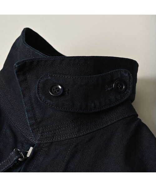 45R（フォーティファイブアール）の「高密度ダックの908デッキトップ（インディゴ）（ジャケット/アウター・レディース・73-インディゴ・02-S/03-M/04-L/05-XL）」の17枚目の写真