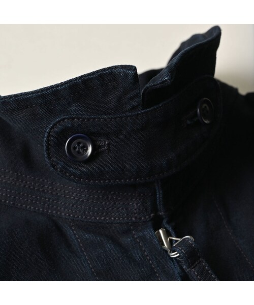 45R（フォーティファイブアール）の「高密度ダックの908デッキトップ（インディゴ）（ジャケット/アウター・レディース・73-インディゴ・02-S/03-M/04-L/05-XL）」の18枚目の写真