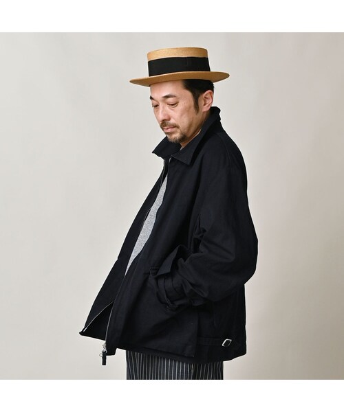 45R（フォーティファイブアール）の「高密度ダックの908デッキトップ（インディゴ）（ジャケット/アウター・レディース・73-インディゴ・02-S/03-M/04-L/05-XL）」の10枚目の写真