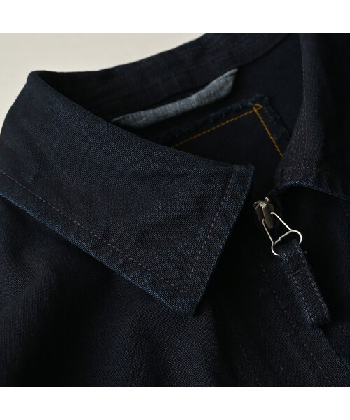 45R（フォーティファイブアール）の「高密度ダックの908デッキトップ（インディゴ）（ジャケット/アウター・レディース・73-インディゴ・02-S/03-M/04-L/05-XL）」の16枚目の写真