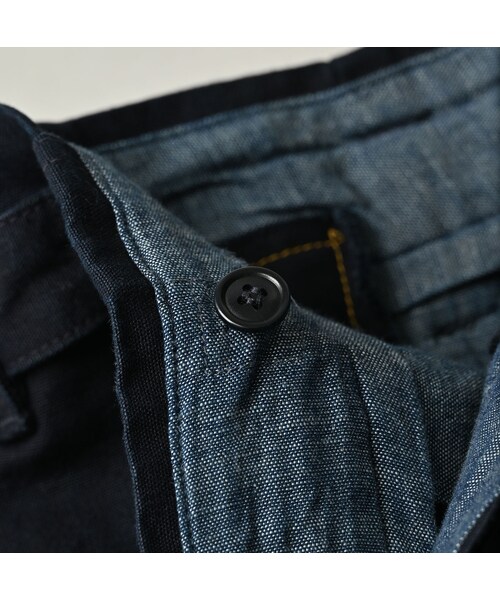 45R（フォーティファイブアール）の「高密度ダックのラップスカート（インディゴ）（スカート・レディース・73-インディゴ・02-M/03-L）」の13枚目の写真