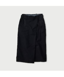 45R | 高密度ダックのラップスカート（インディゴ）