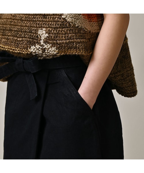 45R（フォーティファイブアール）の「高密度ダックのラップスカート（インディゴ）（スカート・レディース・73-インディゴ・02-M/03-L）」の8枚目の写真