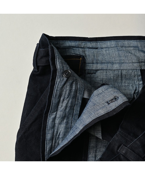 45R（フォーティファイブアール）の「高密度ダックのラップスカート（インディゴ）（スカート・レディース・73-インディゴ・02-M/03-L）」の12枚目の写真