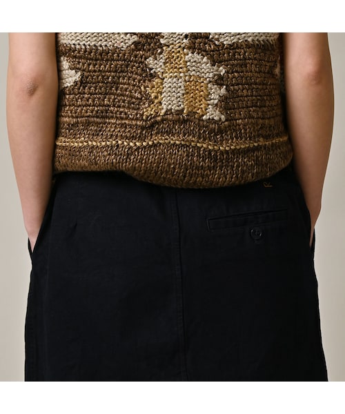 45R（フォーティファイブアール）の「高密度ダックのラップスカート（インディゴ）（スカート・レディース・73-インディゴ・02-M/03-L）」の9枚目の写真