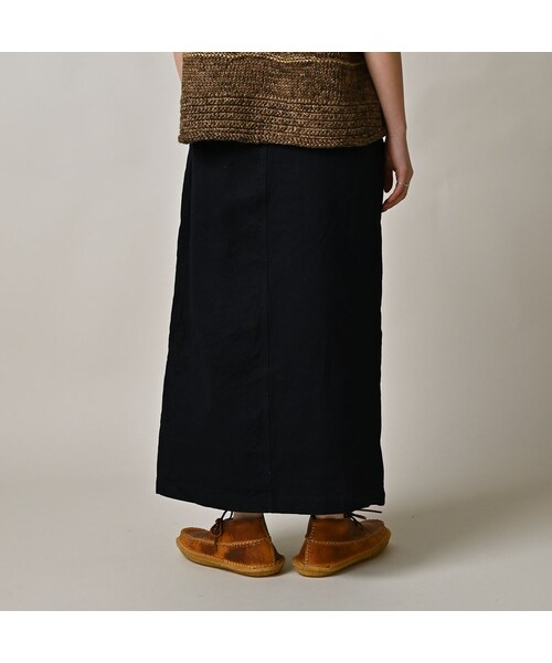 45R（フォーティファイブアール）の「高密度ダックのラップスカート（インディゴ）（スカート・レディース・73-インディゴ・02-M/03-L）」の6枚目の写真