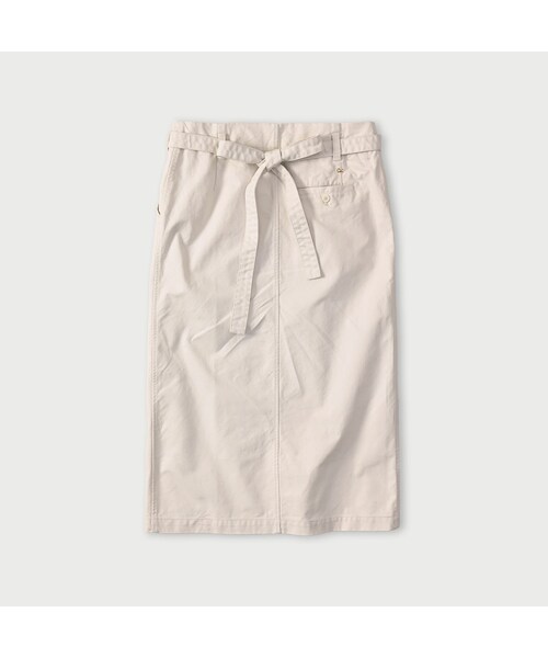 45R（フォーティファイブアール）の「高密度ダックのラップスカート（スカート・レディース・06-アンティークホワイト・02-M/03-L）」の2枚目の写真