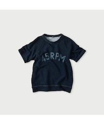 ガーゼ裏毛のロゴdeプティスウェット（インディゴ）