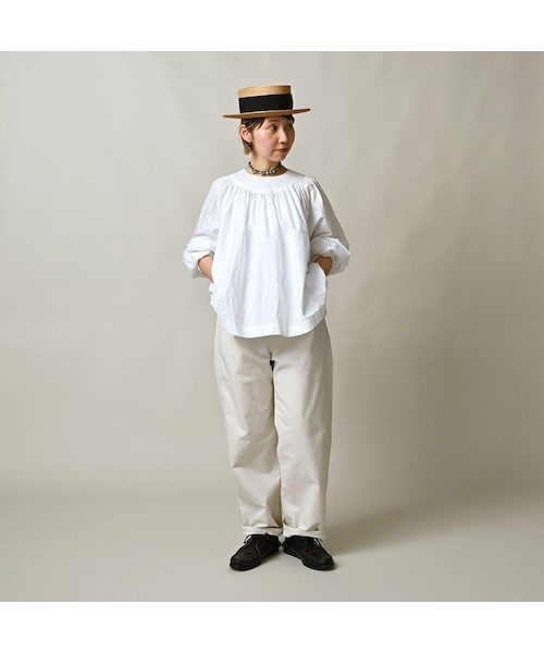 45R（フォーティファイブアール）の「高密度ダックの908ペインターパンツ（パンツ・レディース・06-アンティークホワイト・01-XS/02-S/03-M/04-L/05-XL）」の3枚目の写真