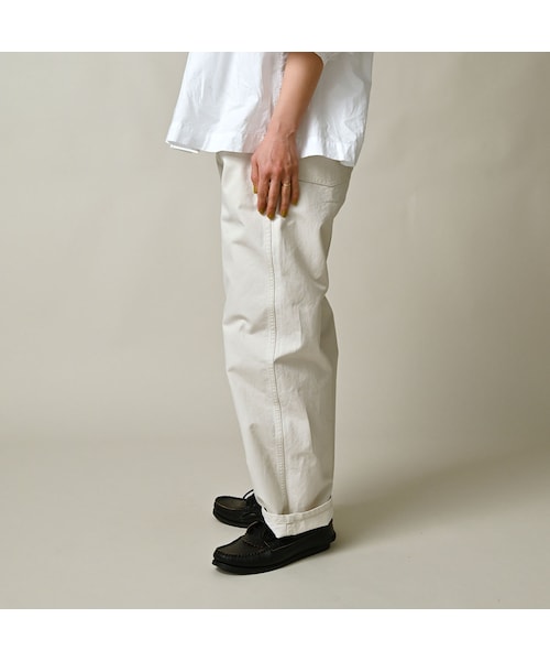 45R（フォーティファイブアール）の「高密度ダックの908ペインターパンツ（パンツ・レディース・06-アンティークホワイト・01-XS/02-S/03-M/04-L/05-XL）」の6枚目の写真