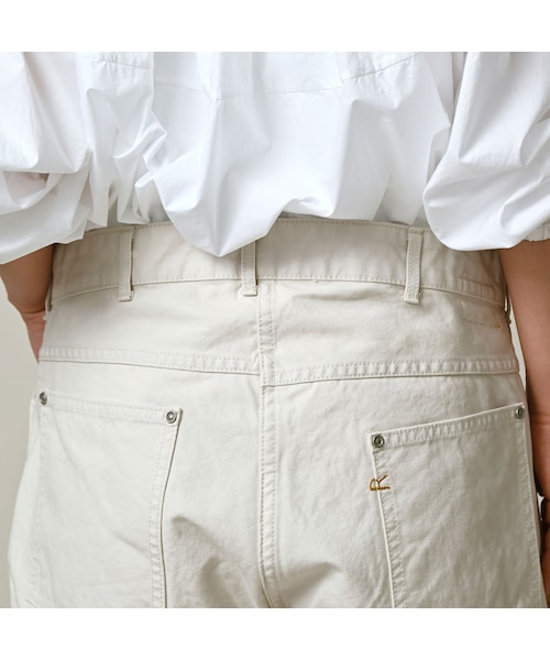 45R（フォーティファイブアール）の「高密度ダックの908ペインターパンツ（パンツ・レディース・06-アンティークホワイト・01-XS/02-S/03-M/04-L/05-XL）」の13枚目の写真