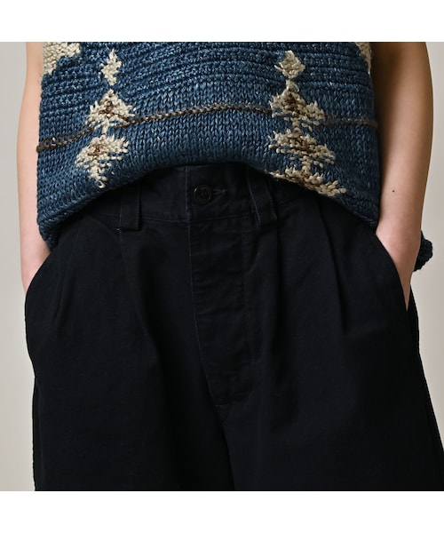 45R（フォーティファイブアール）の「高密度ダックの908ペグショートパンツ（インディゴ）（パンツ・レディース・73-インディゴ・02-S/03-M/04-L）」の11枚目の写真