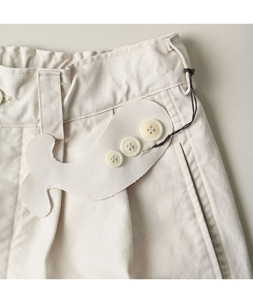 45R（フォーティファイブアール）の「高密度ダックの908ペグショートパンツ（パンツ・レディース・06-アンティークホワイト・02-S/03-M/04-L）」の19枚目の写真