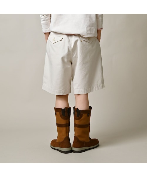 45R（フォーティファイブアール）の「高密度ダックの908ペグショートパンツ（パンツ・レディース・06-アンティークホワイト・02-S/03-M/04-L）」の7枚目の写真