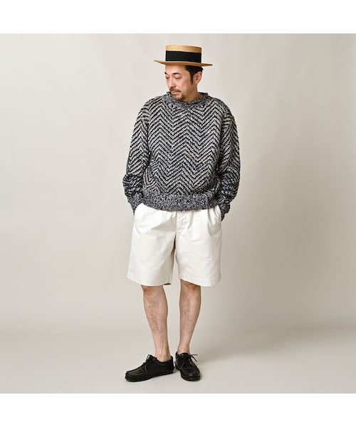 45R（フォーティファイブアール）の「高密度ダックの908ペグショートパンツ（パンツ・レディース・06-アンティークホワイト・02-S/03-M/04-L）」の4枚目の写真