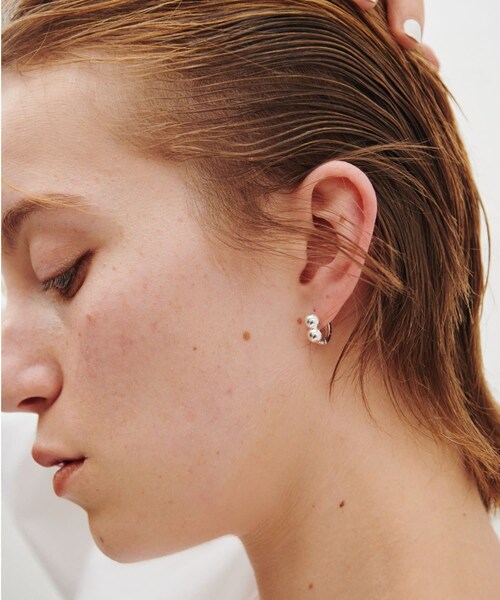 【Sivelle./シヴェル】Silver925 ボールフープピアス