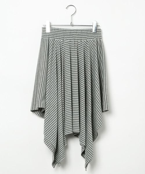 ALAND（エーランド）の「3.3 Field Trip／ボーダーアシメヘムミディスカート（スカート・グレー(15)/ブラック(19)・F）」の17枚目の写真