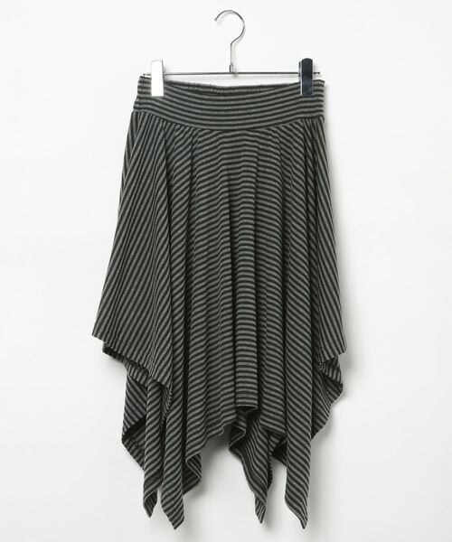 ALAND（エーランド）の「3.3 Field Trip／ボーダーアシメヘムミディスカート（スカート・グレー(15)/ブラック(19)・F）」の22枚目の写真