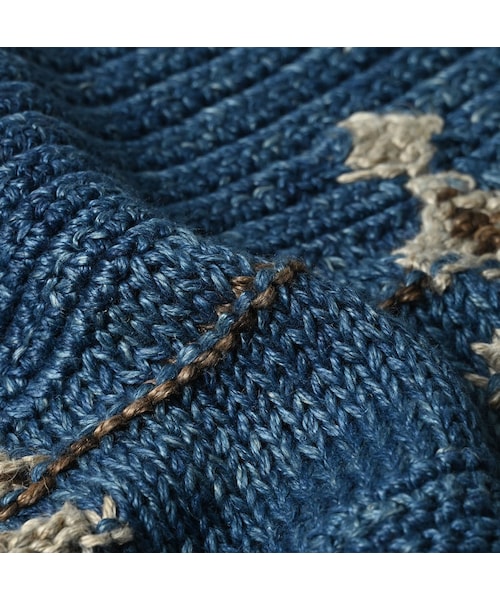 45R(フォーティファイブアール)の「ラグジャカードのキャミ(藍ベース)(トップス・レディース・75-藍ベース・00-フリー)」の16枚目の写真