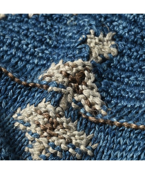 45R(フォーティファイブアール)の「ラグジャカードのキャミ(藍ベース)(トップス・レディース・75-藍ベース・00-フリー)」の15枚目の写真