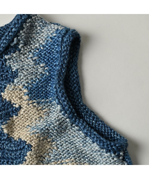 45R(フォーティファイブアール)の「ラグジャカードのキャミ(藍ベース)(トップス・レディース・75-藍ベース・00-フリー)」の13枚目の写真