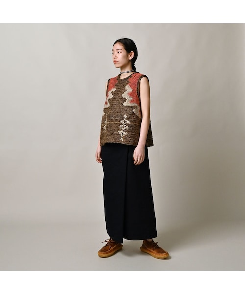 45R（フォーティファイブアール）の「ラグジャカードのキャミ（トップス・レディース・83-茶ベース・00-フリー）」の3枚目の写真