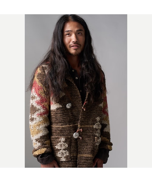 45R（フォーティファイブアール）の「ラグジャカードの908ランチジャケット（トップス・レディース・83-茶ベース・02-S）」の4枚目の写真