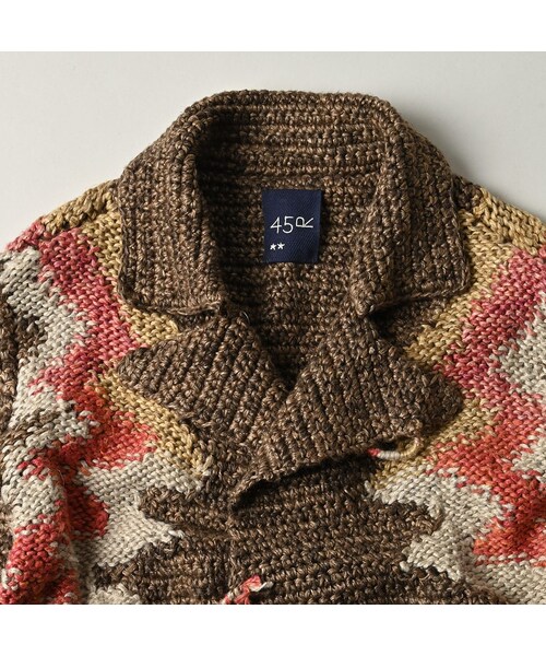 45R（フォーティファイブアール）の「ラグジャカードの908ランチジャケット（トップス・レディース・83-茶ベース・02-S）」の15枚目の写真