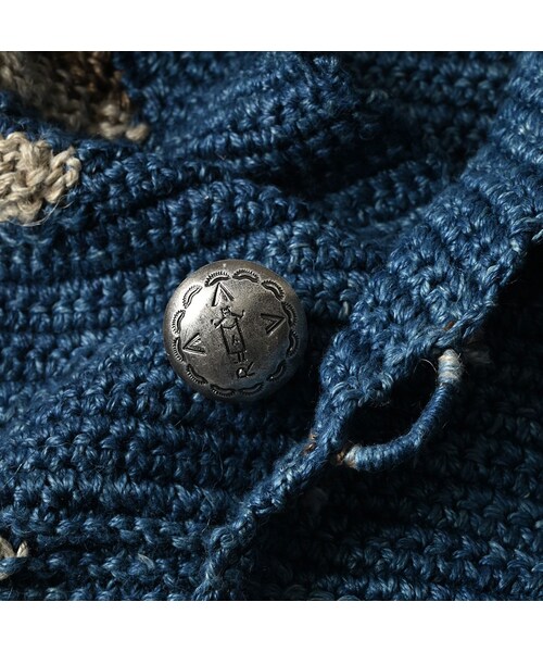 45R（フォーティファイブアール）の「ラグジャカードの908ランチジャケット（藍ベース）（トップス・レディース・75-藍ベース・02-S）」の14枚目の写真