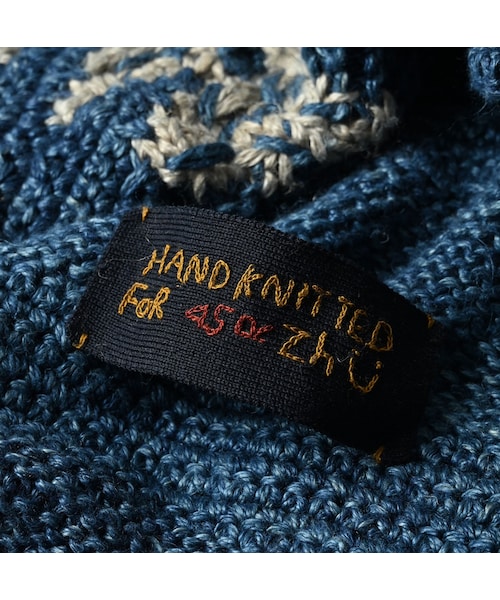 45R（フォーティファイブアール）の「ラグジャカードの908ランチジャケット（藍ベース）（トップス・レディース・75-藍ベース・02-S）」の20枚目の写真