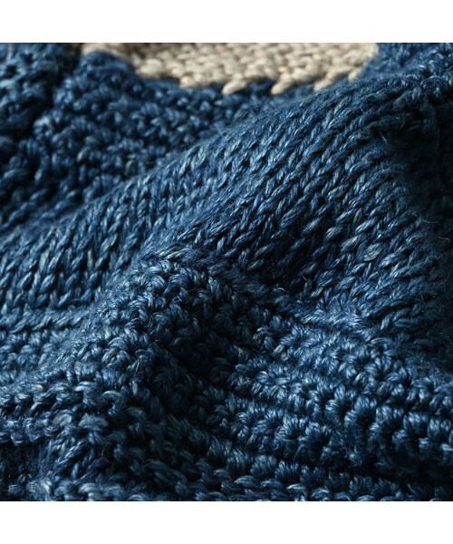 45R（フォーティファイブアール）の「ラグジャカードの908ランチジャケット（藍ベース）（トップス・レディース・75-藍ベース・02-S）」の18枚目の写真