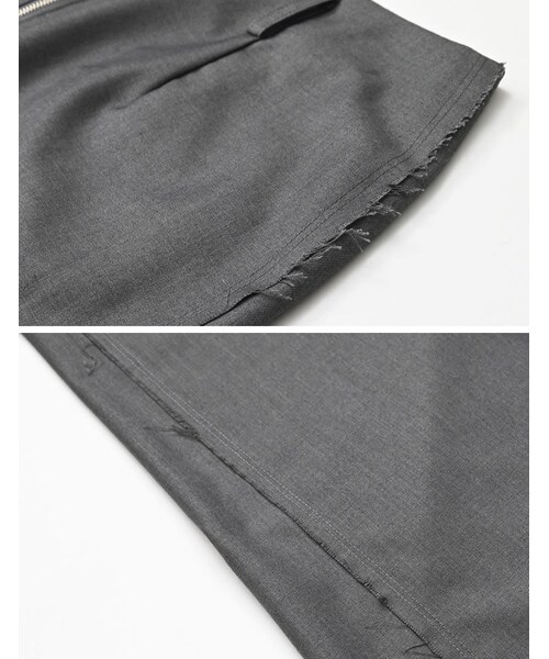 Re:EDIT（リエディ）の「フロントジップサイドカットオフスカート - スカート通販 | 人気レディースファッション - Re:EDIT（リエディ）（その他・レディース・ブラック/ベージュ/チャコールグレー・SC/M/L）」の20枚目の写真