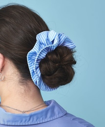 ストライプフリルシュシュ