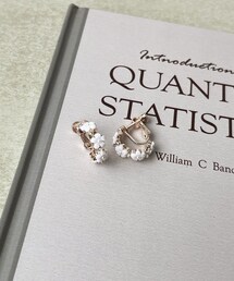 3coins | ミニフラワー連フープイヤリング(イヤリング)