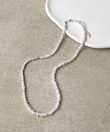 3coins | いびつパールメタルショートネックレス(ネックレス)