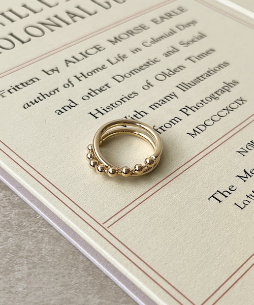3coins（3coins）の「ボール付デザインリング（リング・レディース・その他/ゴールド・FREE）」の2枚目の写真