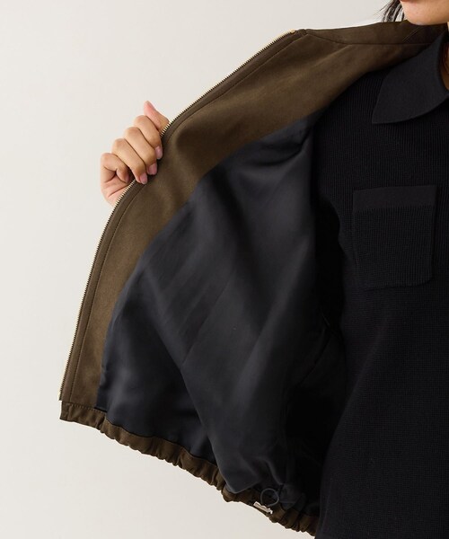 ROPE'（ロペ）の「スエードライクブルゾン（ブルゾン・レディース・ダークブラウン・F）」の20枚目の写真