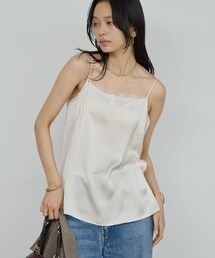 GALLARDAGALANTE | サテンレースキャミ(キャミソール)