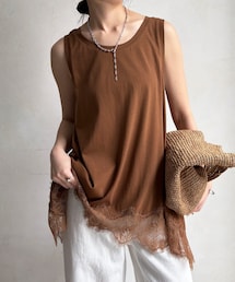 DouDou | ヘムレースタンク(タンクトップ)